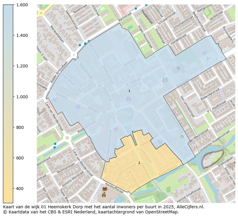 Afbeelding van de wijk Heemskerk-Dorp op de kaart.