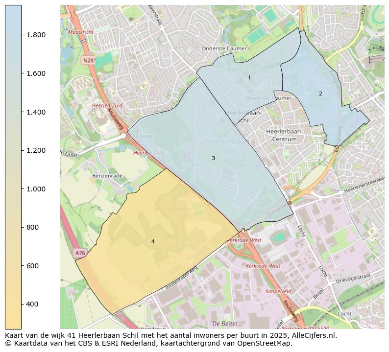 Afbeelding van de wijk Heerlerbaan - Schil op de kaart.