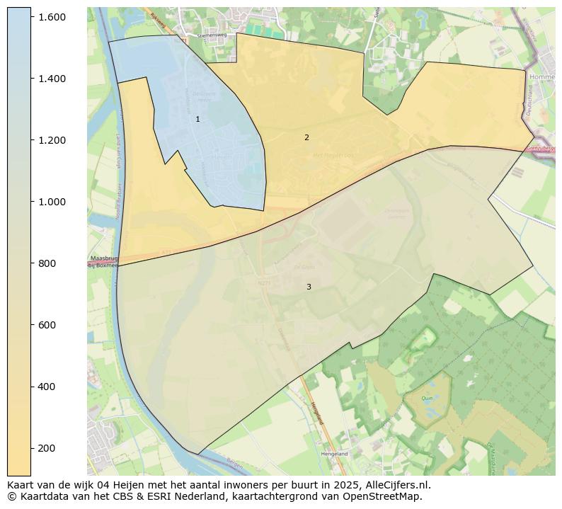 Afbeelding van de wijk Heijen op de kaart.