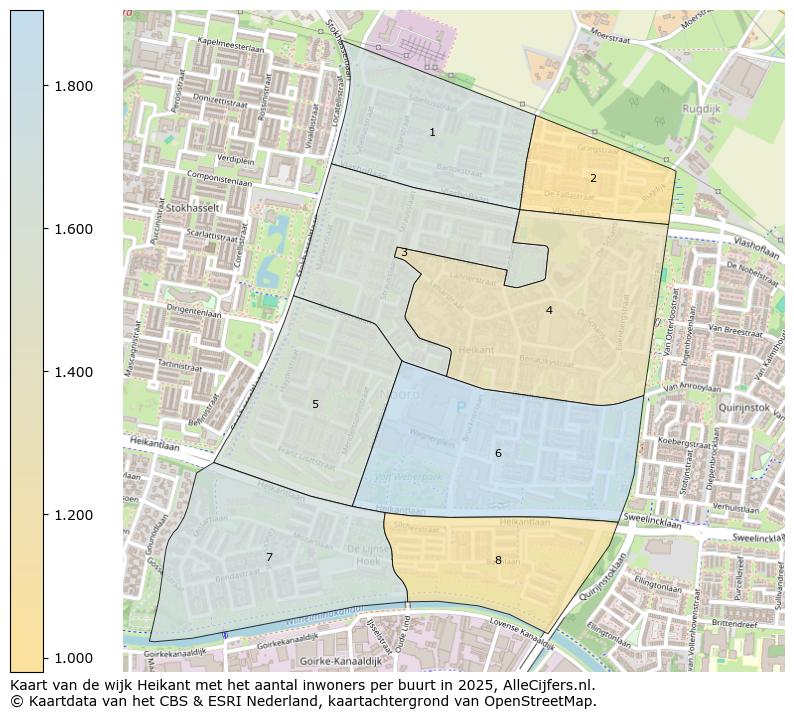 Afbeelding van de wijk Heikant op de kaart.