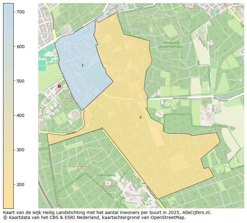 Afbeelding van de wijk Heilig Landstichting op de kaart.