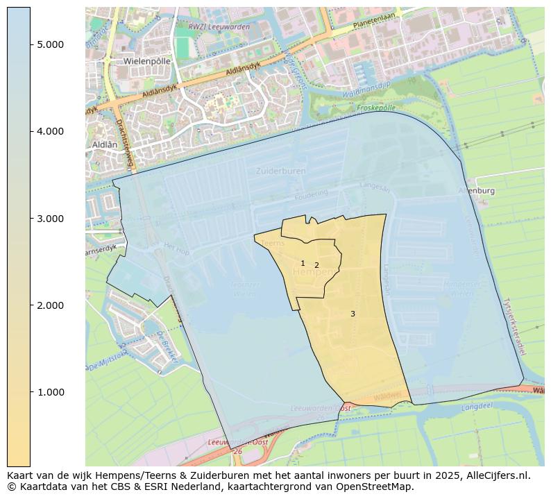 Afbeelding van de wijk Hempens/Teerns & Zuiderburen op de kaart.