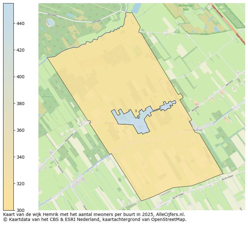 Afbeelding van de wijk Hemrik op de kaart.