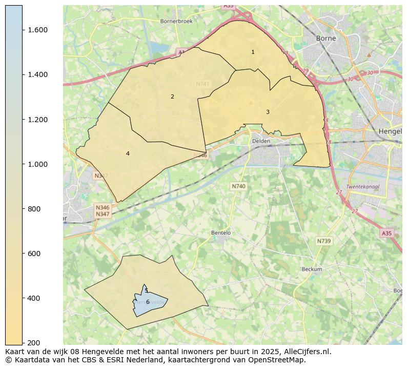 Afbeelding van de wijk Hengevelde op de kaart.
