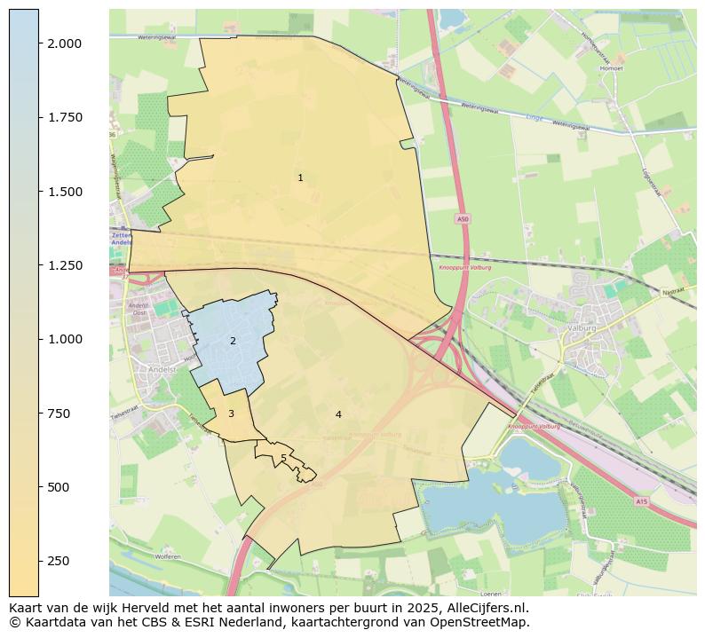 Afbeelding van de wijk Herveld op de kaart.