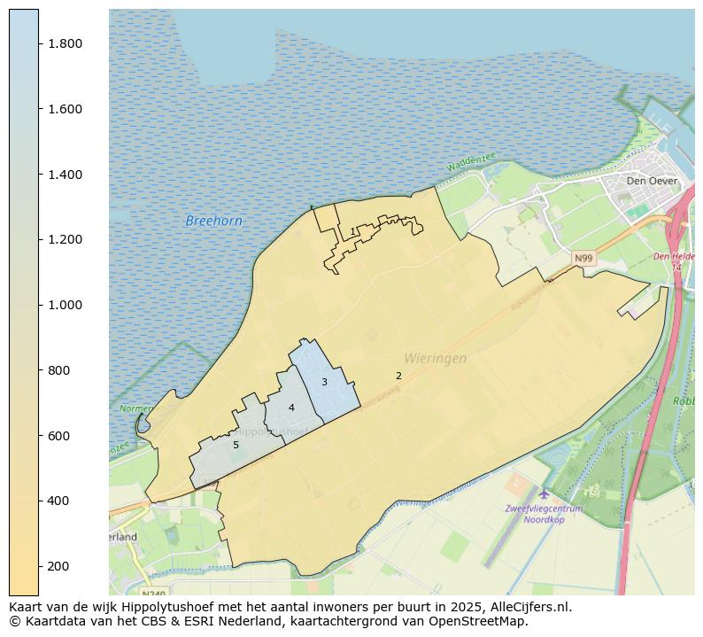 Afbeelding van de wijk Hippolytushoef op de kaart.