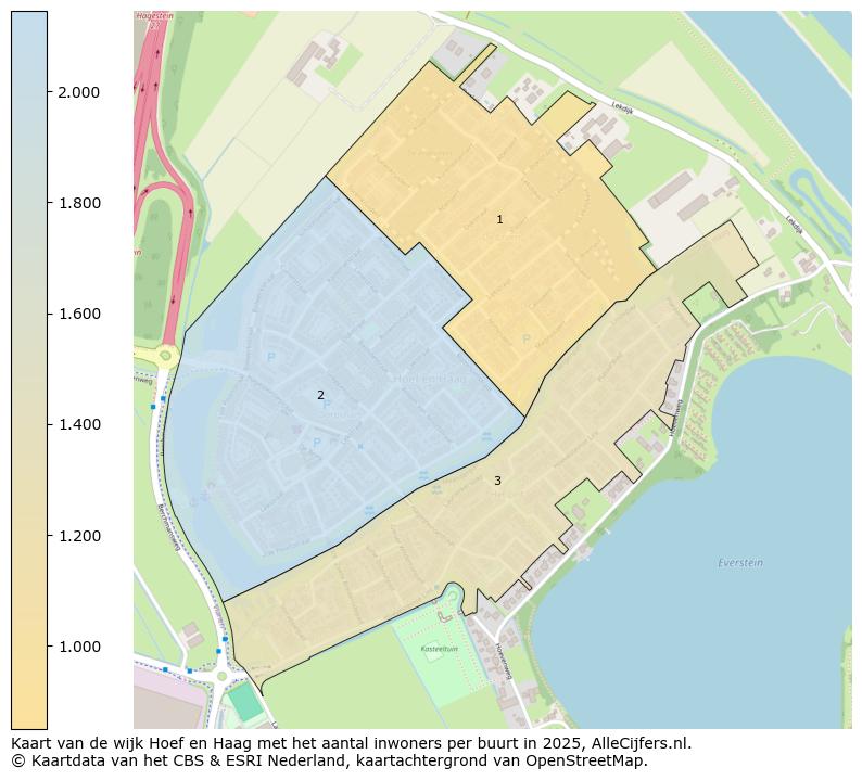 Afbeelding van de wijk Hoef en Haag op de kaart.