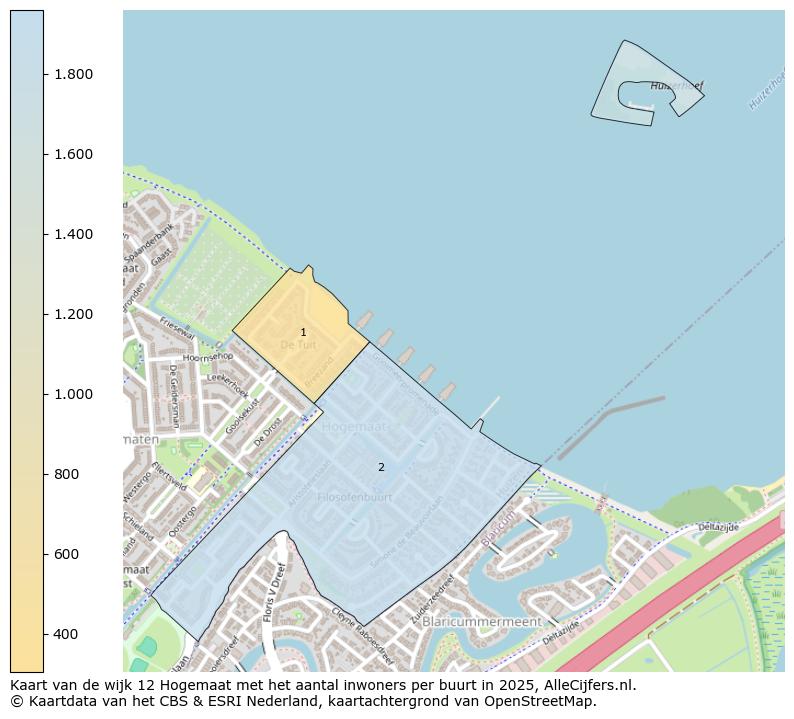 Afbeelding van de wijk Hogemaat op de kaart.