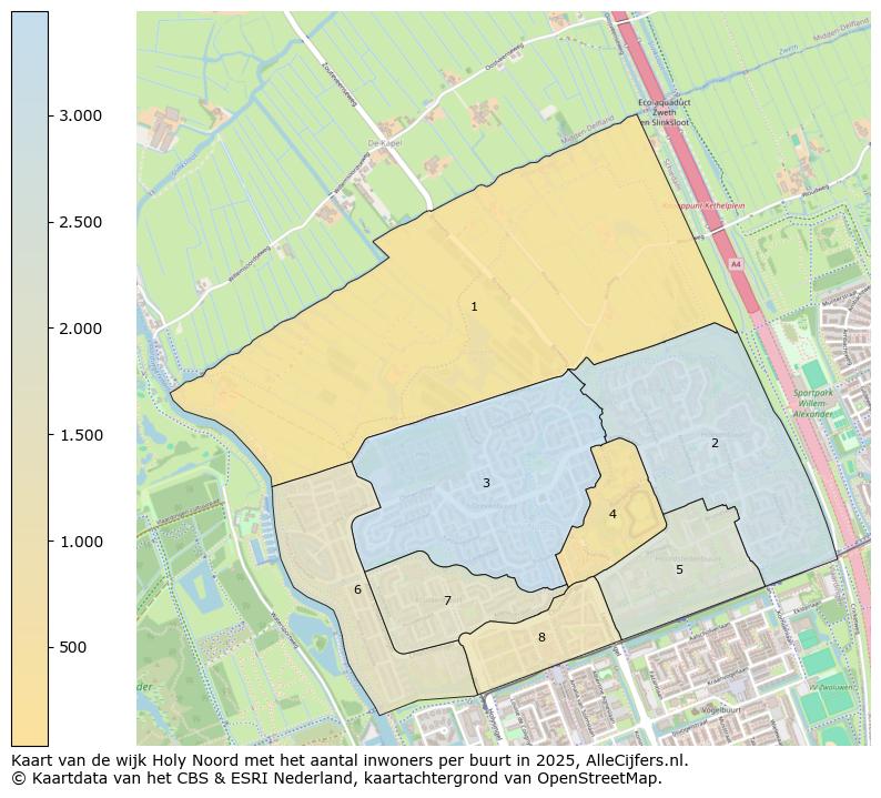 Afbeelding van de wijk Holy Noord op de kaart.