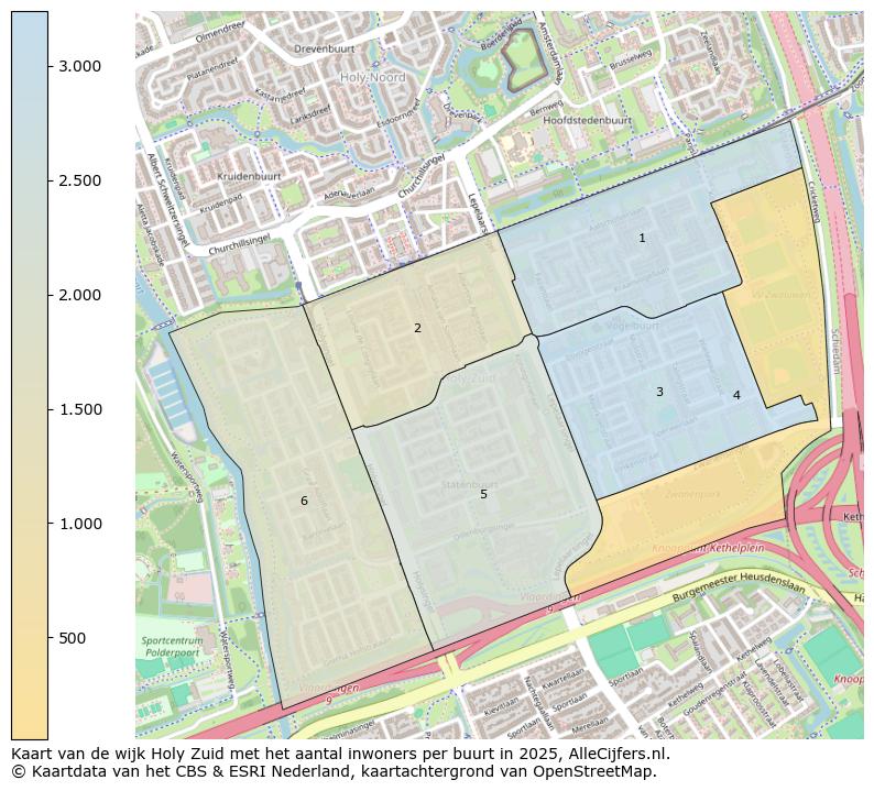 Afbeelding van de wijk Holy Zuid op de kaart.
