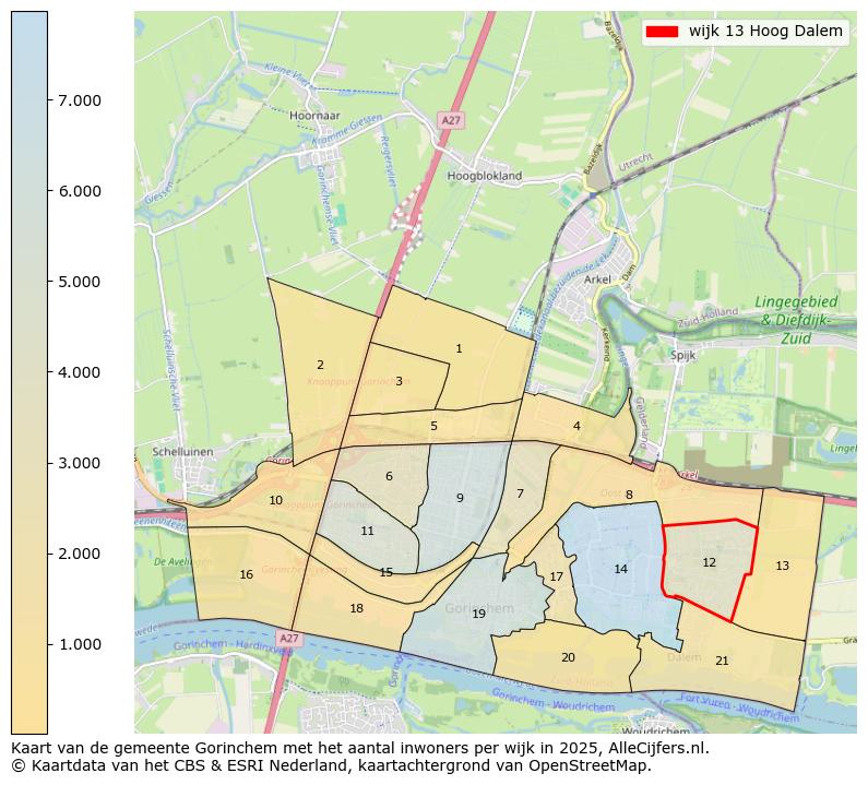 Afbeelding van de wijk Hoog Dalem op de kaart.