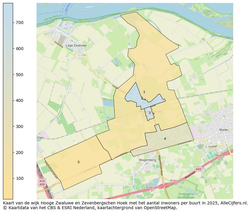 Afbeelding van de wijk Hooge Zwaluwe en Zevenbergschen Hoek op de kaart.