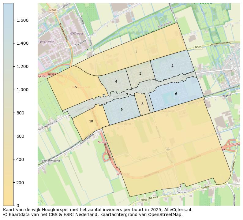 Afbeelding van de wijk Hoogkarspel op de kaart.