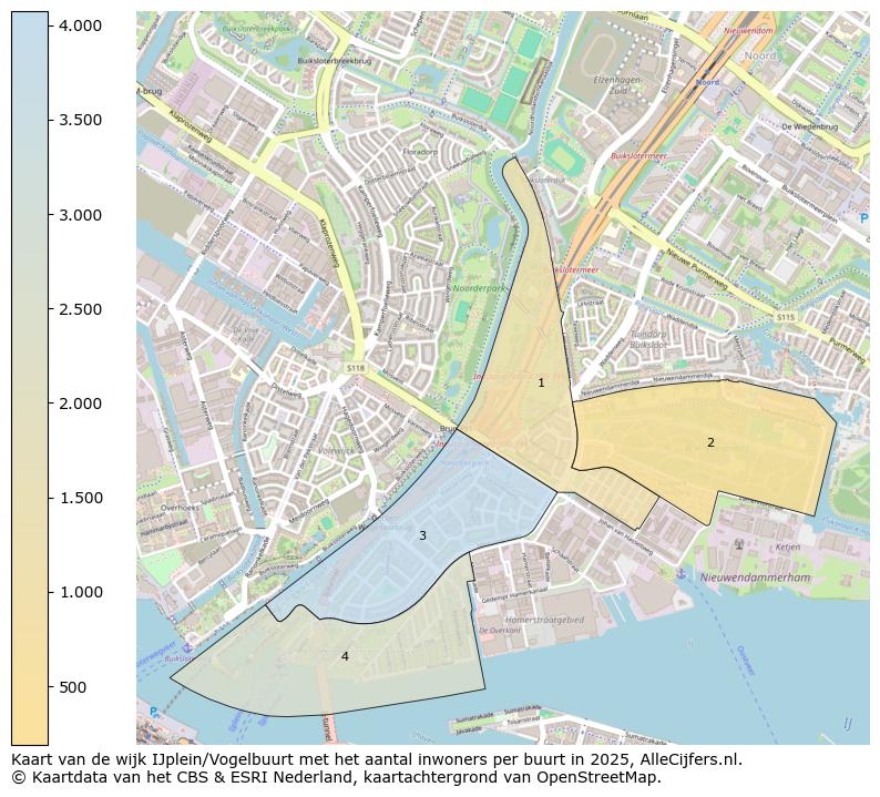 Afbeelding van de wijk IJplein/Vogelbuurt op de kaart.