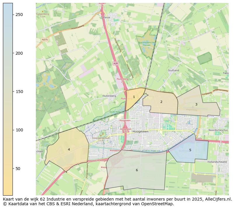 Afbeelding van de wijk Industrie- en verspreide gebieden op de kaart.