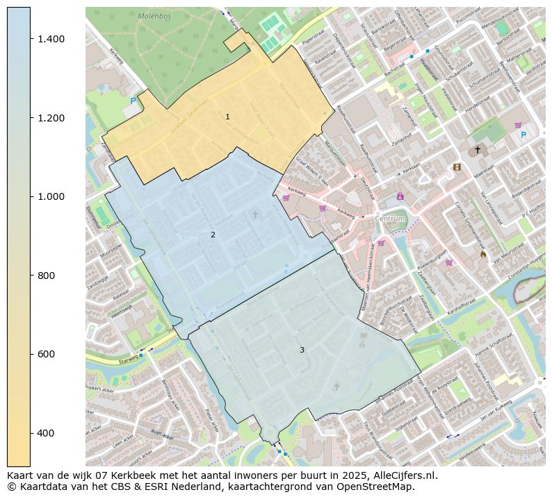 Afbeelding van de wijk Kerkbeek op de kaart.