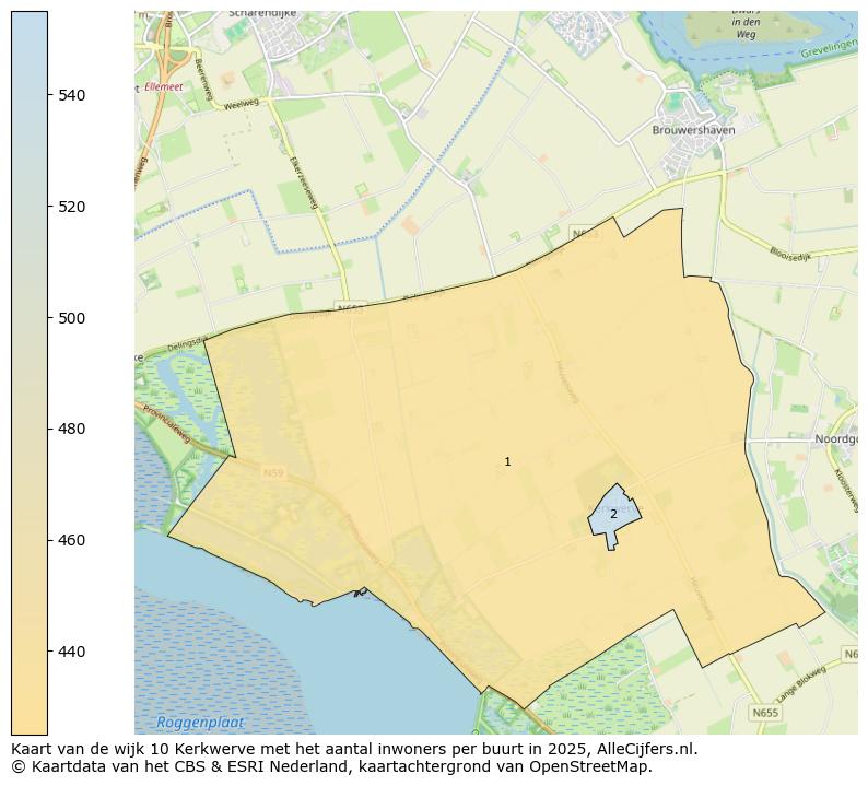 Afbeelding van de wijk Kerkwerve op de kaart.
