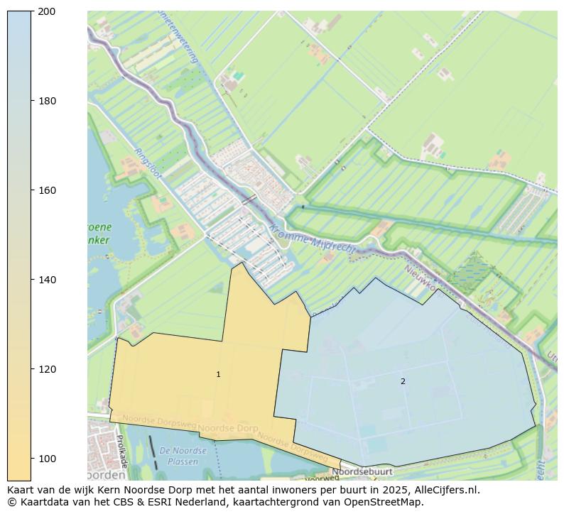 Afbeelding van de wijk Kern Noordse Dorp op de kaart.
