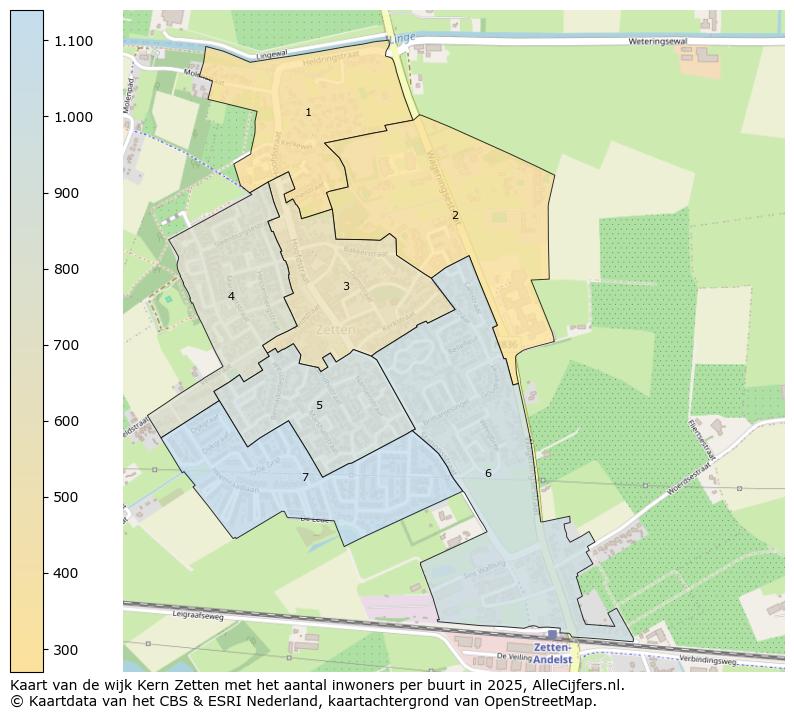 Afbeelding van de wijk Kern Zetten op de kaart.