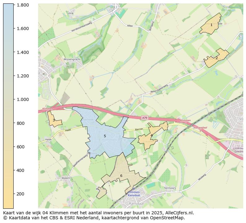 Afbeelding van de wijk Klimmen op de kaart.