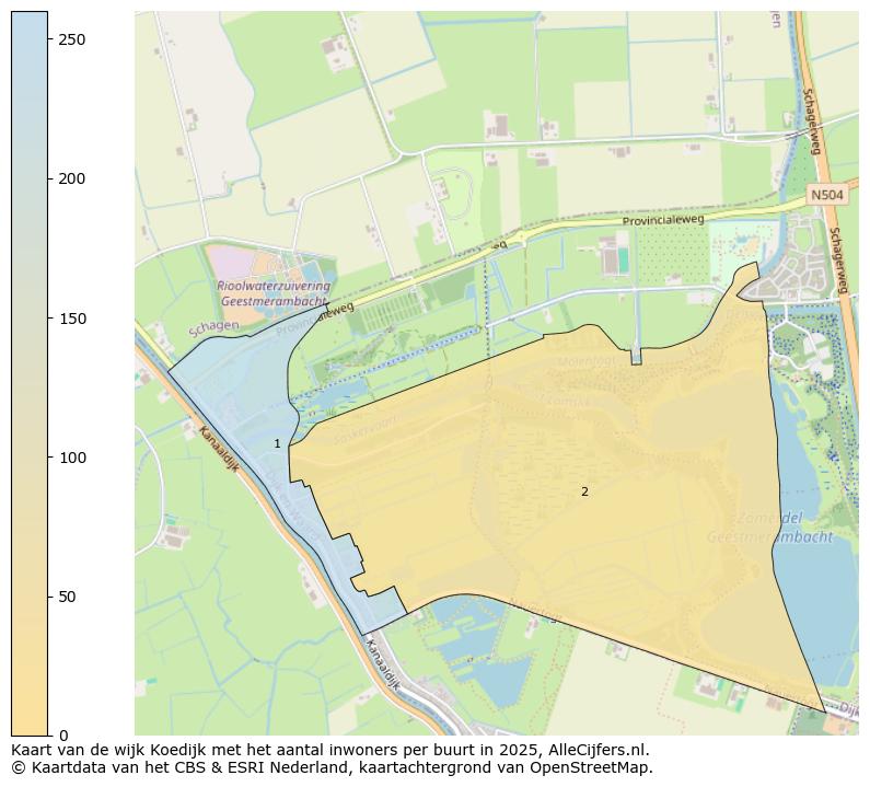 Afbeelding van de wijk Koedijk op de kaart.