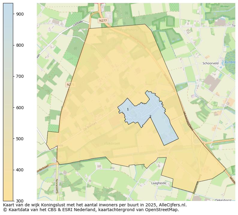 Afbeelding van de wijk Koningslust op de kaart.