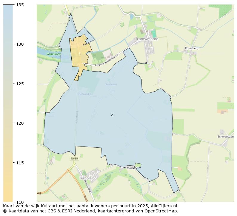 Afbeelding van de wijk Kuitaart op de kaart.