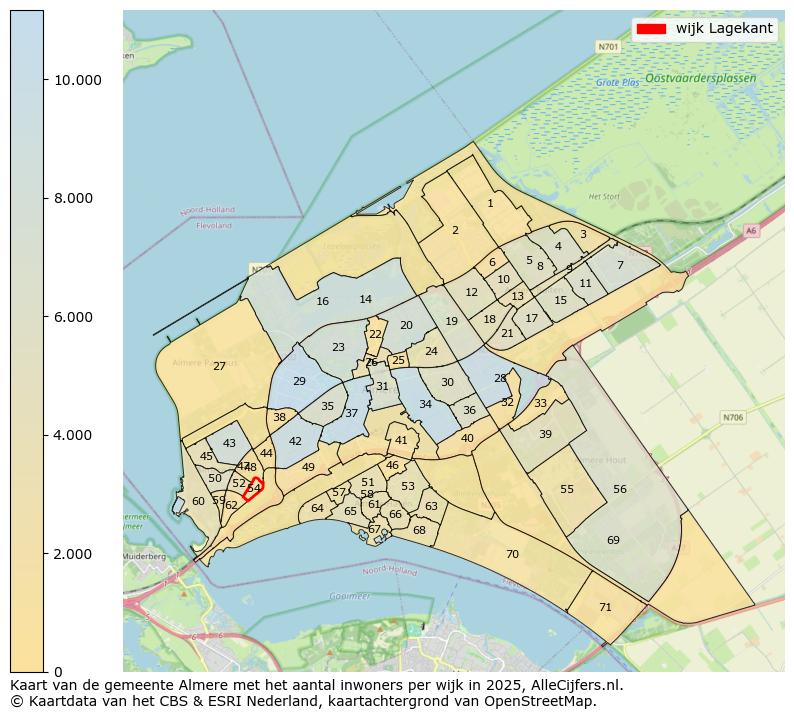 Afbeelding van de wijk Lagekant op de kaart.