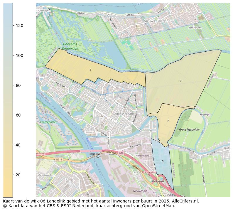 Afbeelding van de wijk Landelijk gebied op de kaart.