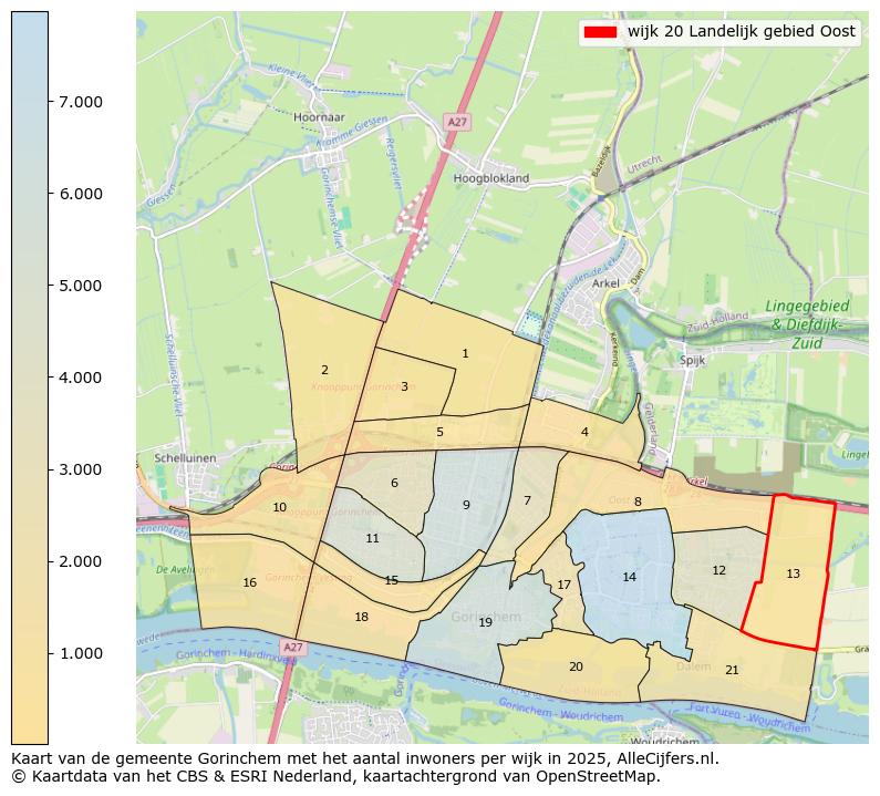 Afbeelding van de wijk Landelijk gebied Oost op de kaart.