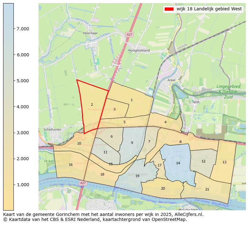 Afbeelding van de wijk Landelijk gebied West op de kaart.