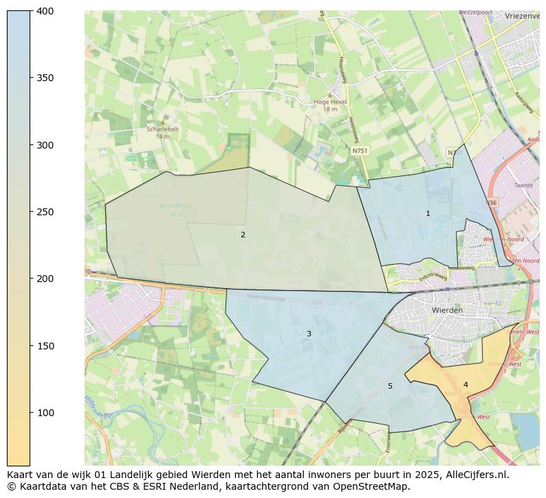Afbeelding van de wijk Landelijk gebied Wierden op de kaart.