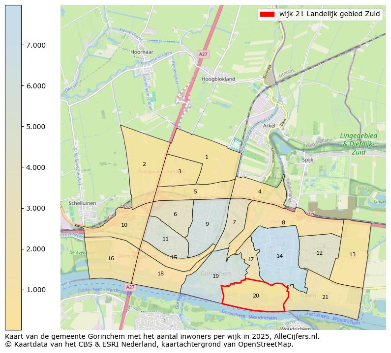 Afbeelding van de wijk Landelijk gebied Zuid op de kaart.