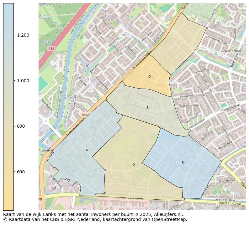 Afbeelding van de wijk Lariks op de kaart.
