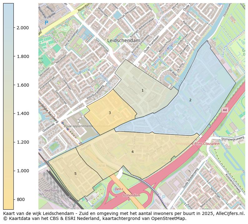 Afbeelding van de wijk Leidschendam - Zuid en omgeving op de kaart.