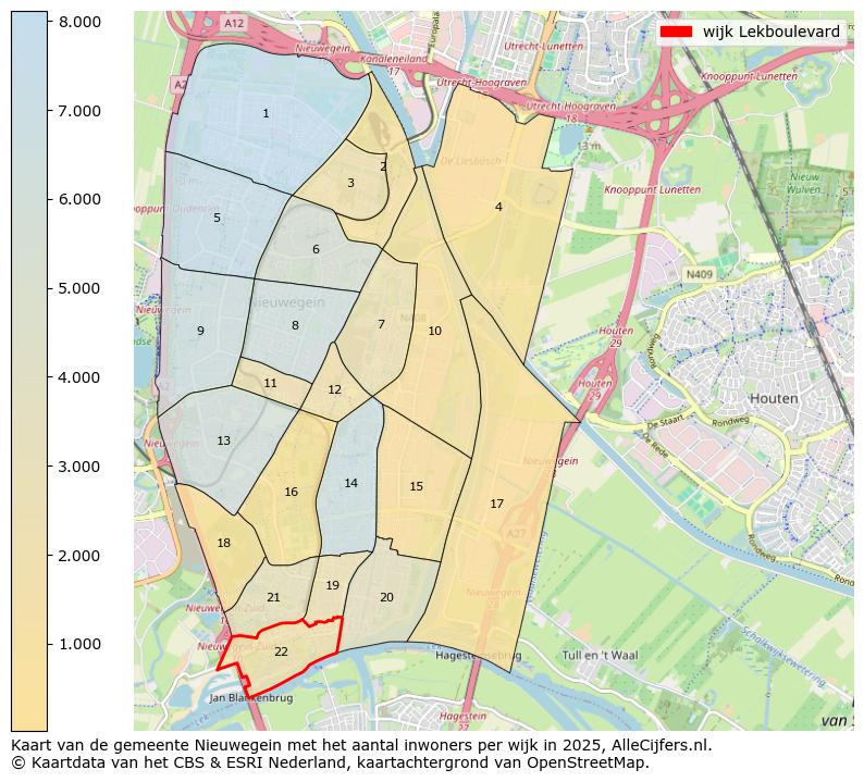 Afbeelding van de wijk Lekboulevard op de kaart.