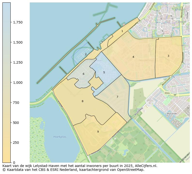 Afbeelding van de wijk Lelystad-Haven op de kaart.