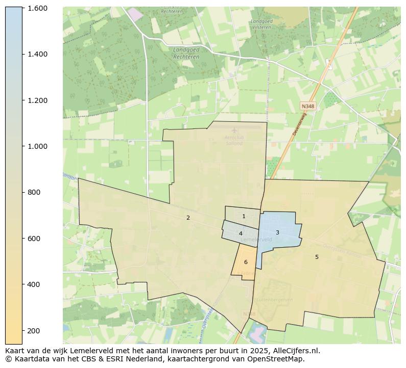 Afbeelding van de wijk Lemelerveld op de kaart.