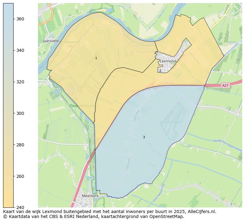 Afbeelding van de wijk Lexmond buitengebied op de kaart.