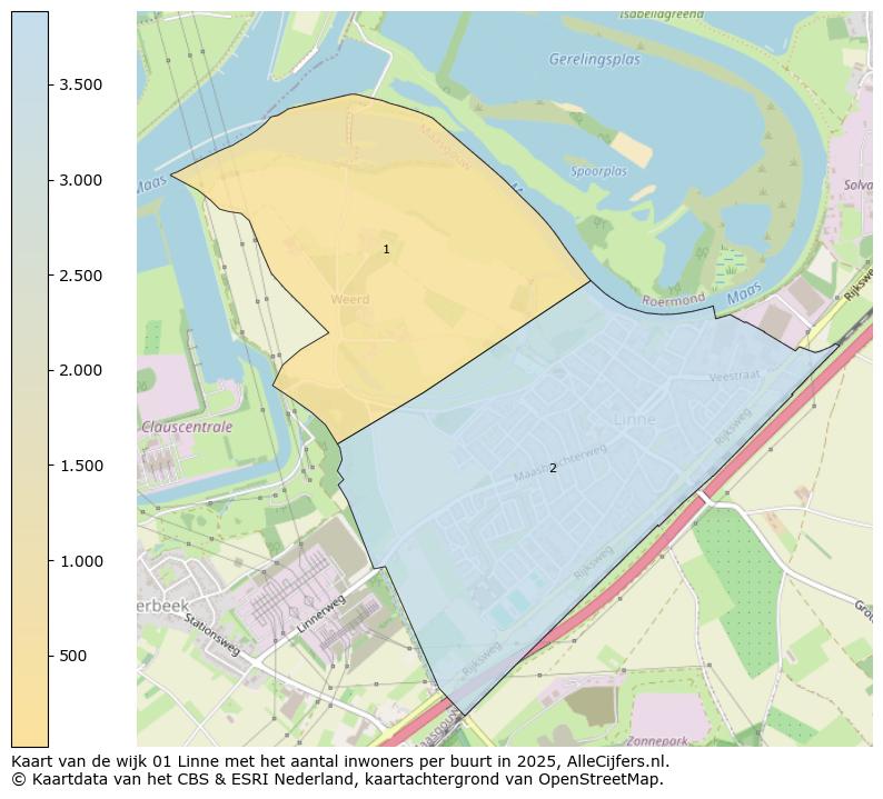 Afbeelding van de wijk Linne op de kaart.