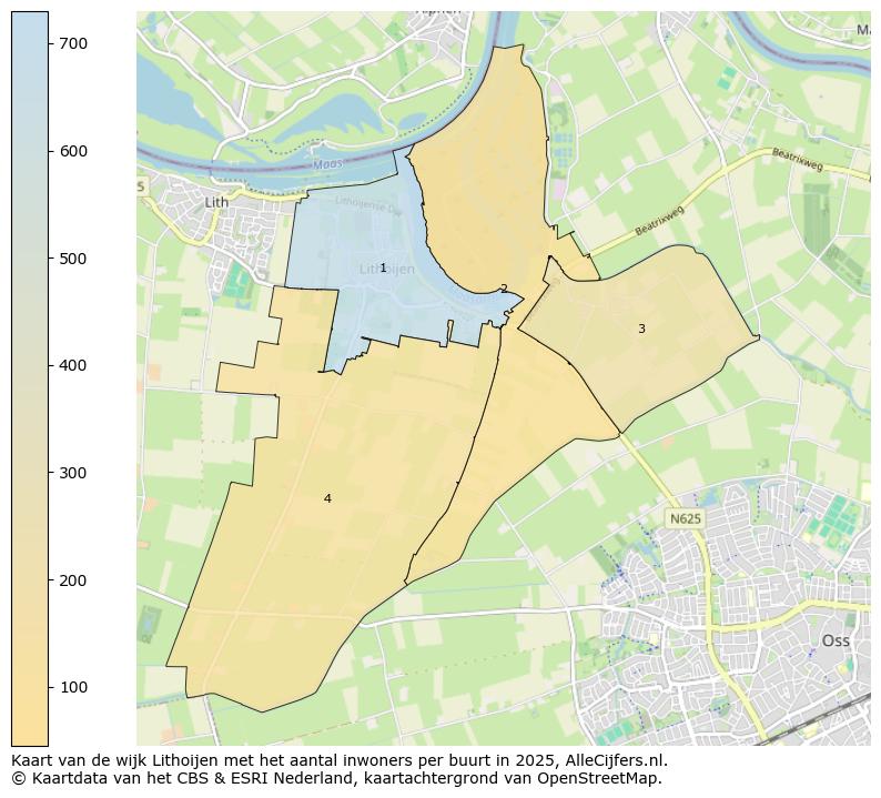 Afbeelding van de wijk Lithoijen op de kaart.