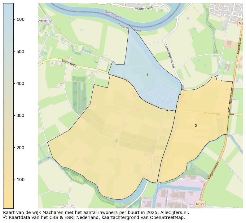 Afbeelding van de wijk Macharen op de kaart.