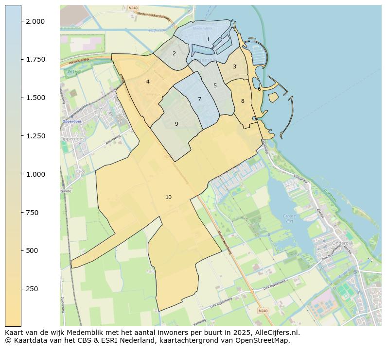 Afbeelding van de wijk Medemblik op de kaart.