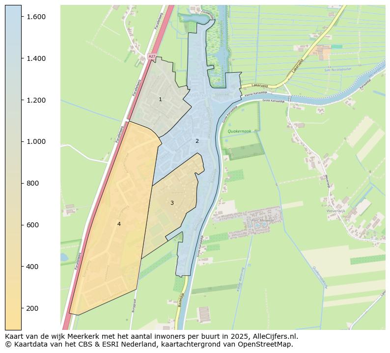 Afbeelding van de wijk Meerkerk op de kaart.