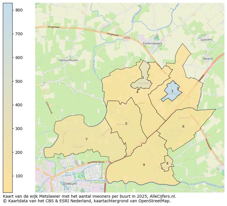 Afbeelding van de wijk Metslawier op de kaart.