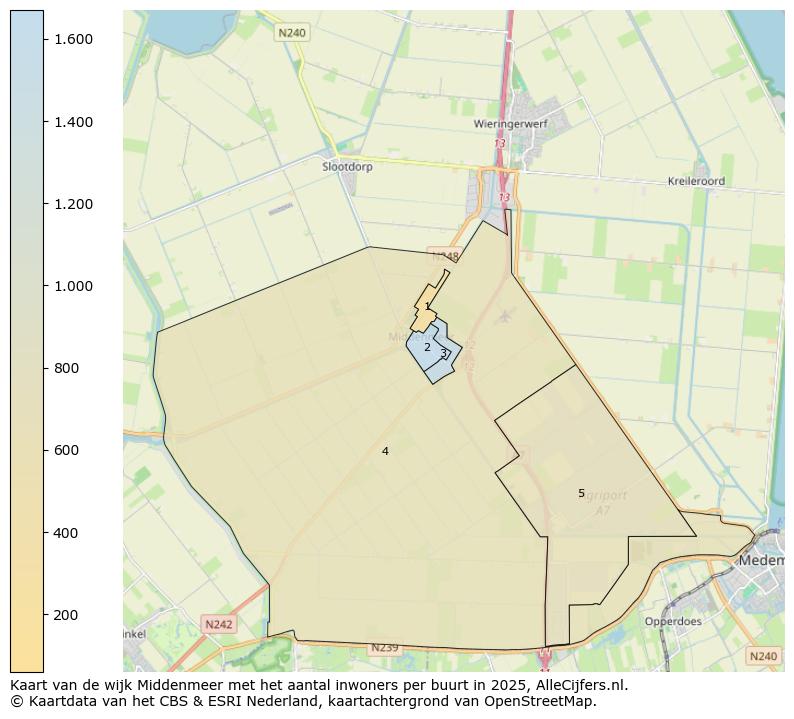 Afbeelding van de wijk Middenmeer op de kaart.