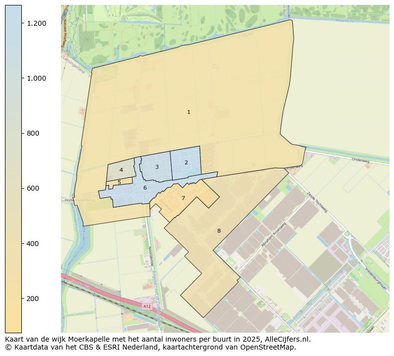 Afbeelding van de wijk Moerkapelle op de kaart.