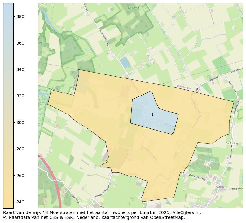 Afbeelding van de wijk Moerstraten op de kaart.