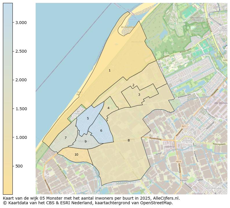Afbeelding van de wijk Monster op de kaart.