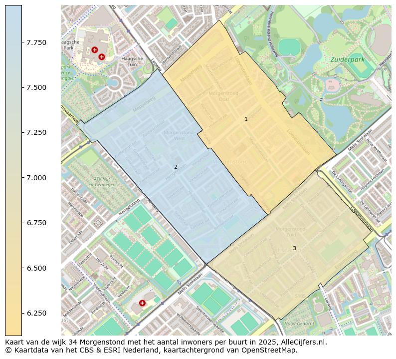 Afbeelding van de wijk Morgenstond op de kaart.